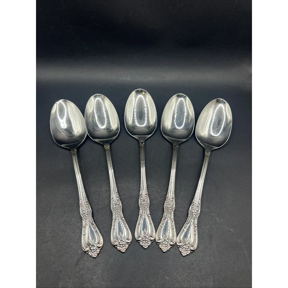Oneida Kennett Square Distinction Deluxe Stainless Serving Tablespoons Set Of 5